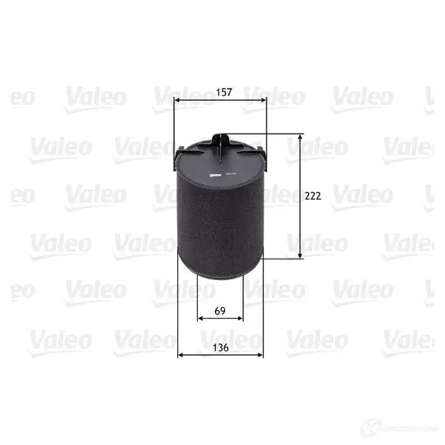 Воздушный фильтр VALEO WAD VY 1206051612 3276425857421 585742 - Изображение 1
