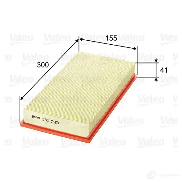 Воздушный фильтр VALEO K UXHQ 1206048282 3276425852938 585293 - Изображение 1