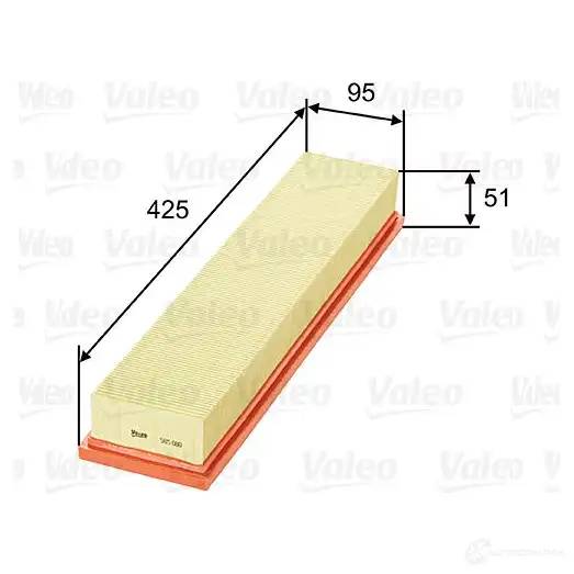 Воздушный фильтр VALEO 651M S57 585080 232003 3276425850804 изображение 4