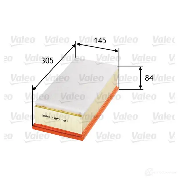 Воздушный фильтр VALEO 585145 1206046668 S 3IFRHH 3276425851450 - Изображение 1