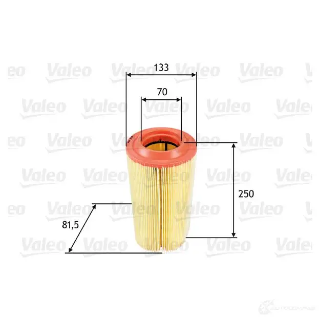 Воздушный фильтр VALEO 09GCX 7B 232076 3276425856493 585649 изображение 7