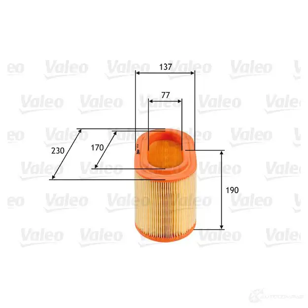 Воздушный фильтр VALEO 1206051156 VYA9J F 3276425856905 585690 изображение 0