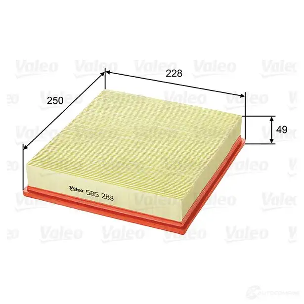 Воздушный фильтр VALEO 4N PBG 585289 3276425852891 1206048248 - Изображение 1