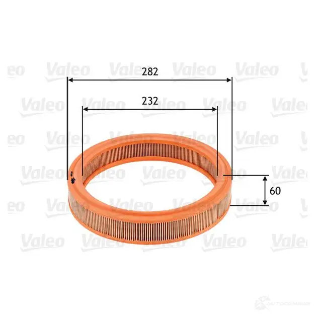 Воздушный фильтр VALEO 1206051636 190 3Z43 3276425857469 585746 - Изображение 1