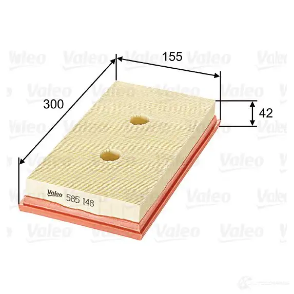 Воздушный фильтр VALEO NVI4 FV 1206046724 585148 3276425851481 - Изображение 1