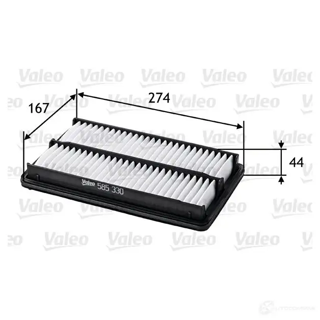 Воздушный фильтр VALEO 7VOC E1G 1206048468 585330 3276425853300 - Изображение 1