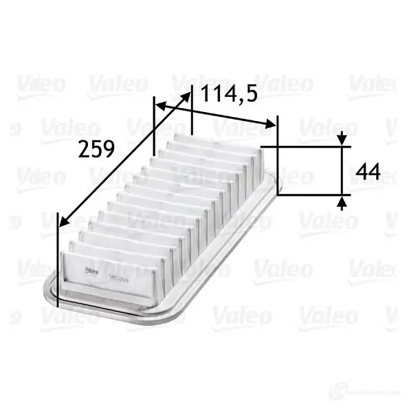 Воздушный фильтр VALEO 1206045052 3276425850590 N T4T5 585059 - Изображение 1