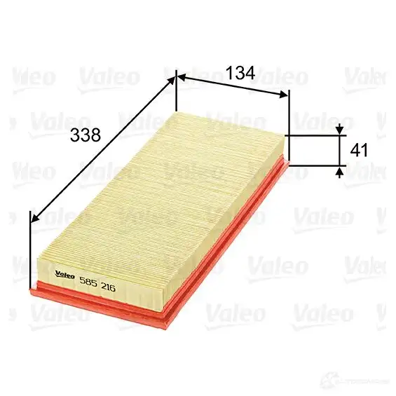 Воздушный фильтр VALEO 3276425852167 1206047484 O DCXLMQ 585216 - Изображение 1