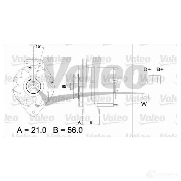 Генератор VALEO 225914 436294 9AR2974L 9AR 2971G - Изображение 1