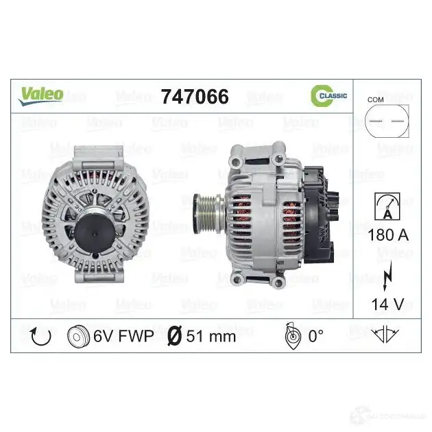 Генератор VALEO 1J91HQ C 3276427470666 1206153592 747066