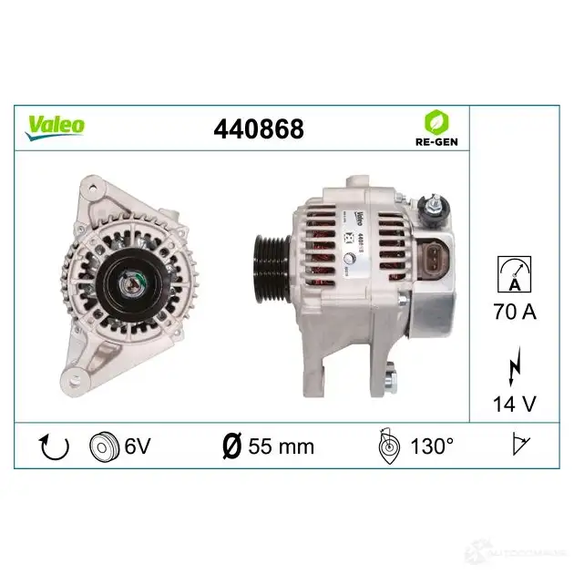 Генератор VALEO 440868 1437856505 M H99KQT изображение 3
