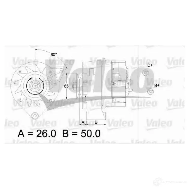 Генератор VALEO 4HF1O2 9AR 5043P 436139 225825 изображение 0