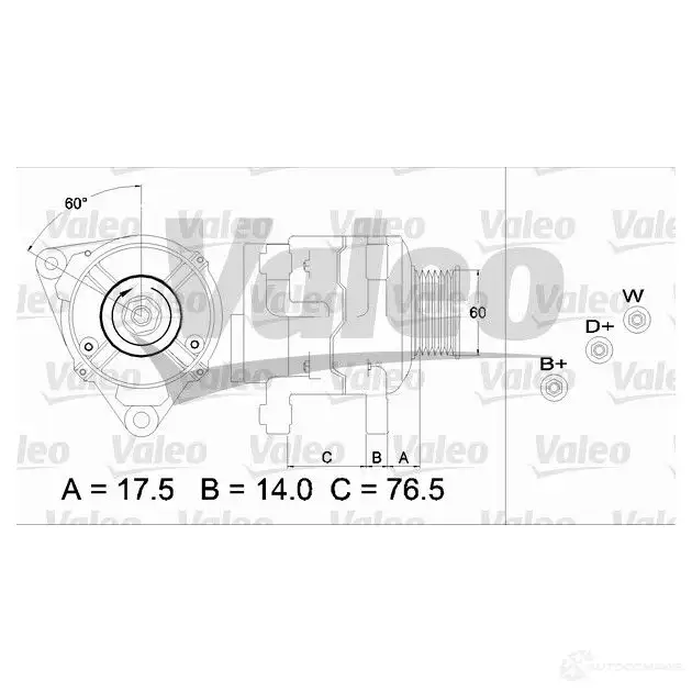 Генератор VALEO 437387 36W6SVO 226436 SG9MA11 6 - Изображение 1