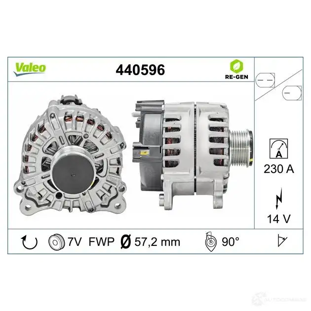 Генератор VALEO 440596 H VBFAS2 227836 3276424405968 изображение 3