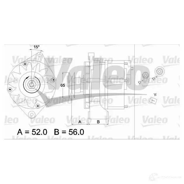 Генератор VALEO FUXWTL 225863 SG9 MA059 436225 изображение 0