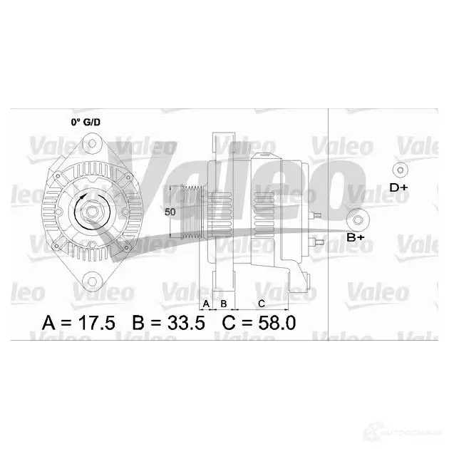 Генератор VALEO 226349 VLDN 2 3276424372123 437212 изображение 0