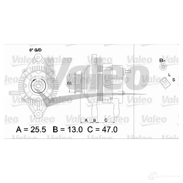 Генератор VALEO TA000A 15101 0V4K1U 226384 437333 изображение 0