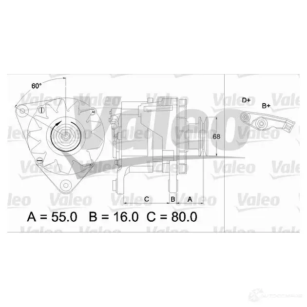 Генератор VALEO 436627 226154 7X9C W 3276424366276 - Изображение 1