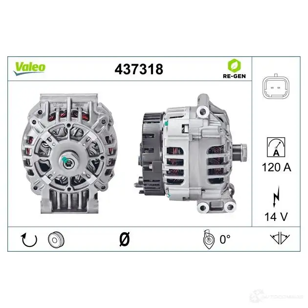 Генератор VALEO SG10 226372 437318 254247 3 изображение 3