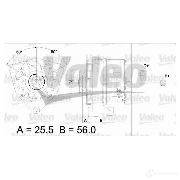 Генератор VALEO A13R248 29 40526 225895 436269 изображение 0