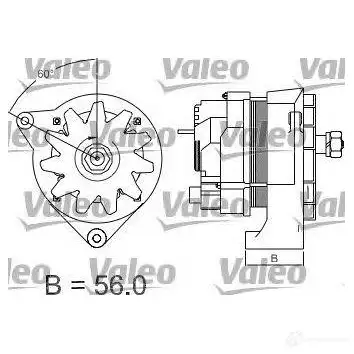 Генератор VALEO 436272 225896 GYK93D U 3276424362728 изображение 1