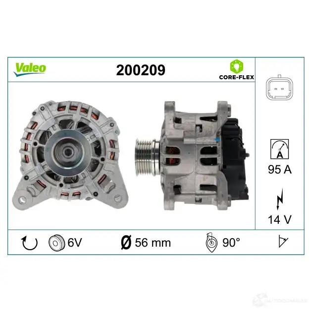 Генератор VALEO 1437852281 200209 NLPJ N5 - Изображение 1