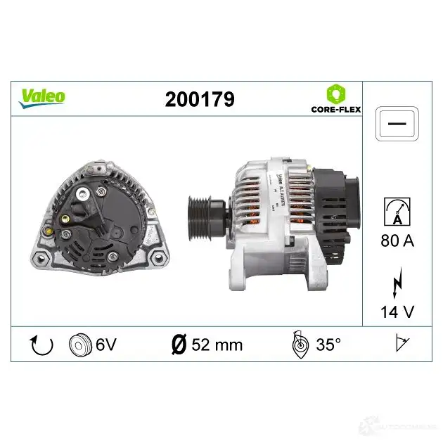 Генератор VALEO 1437852183 T JEDB 200179 изображение 0