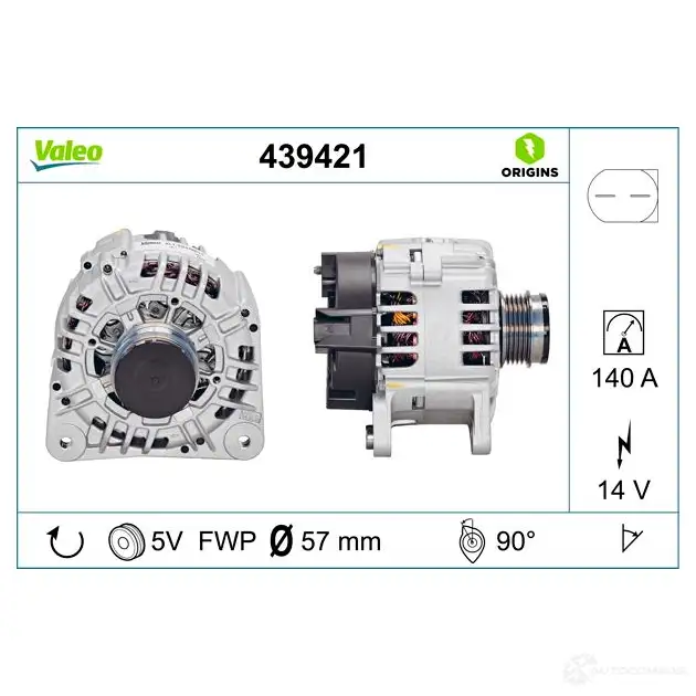 Генератор VALEO SG14B 011 439421 TV4UNR 227214 изображение 4