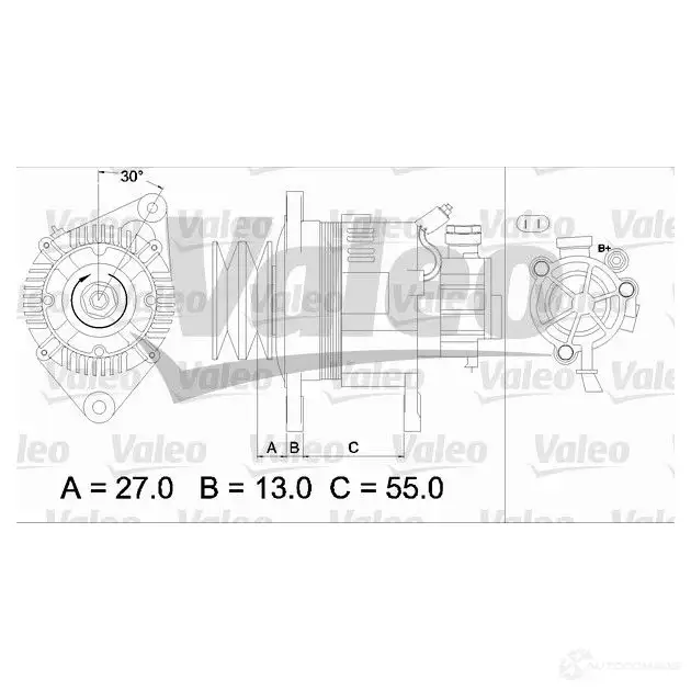 Генератор VALEO 437147 226292 61 1BG 3276424371478 изображение 0