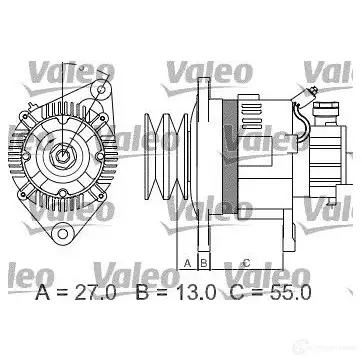 Генератор VALEO 437147 226292 61 1BG 3276424371478 изображение 2