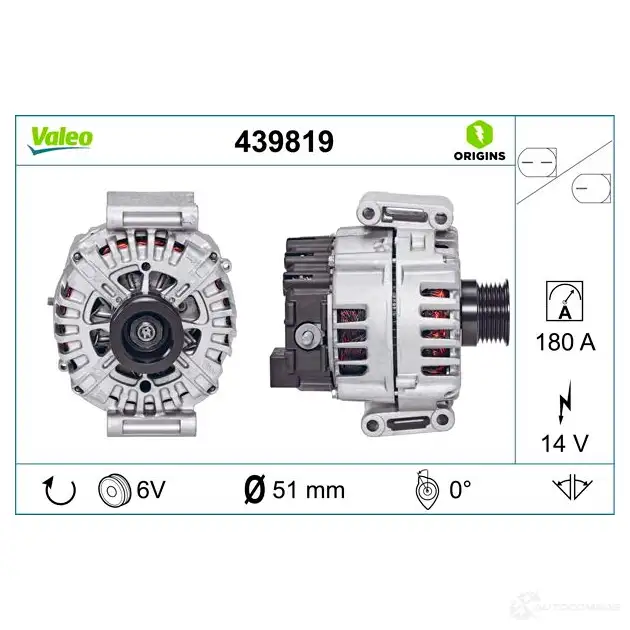Генератор VALEO 3276424398192 439819 3 28WJ 227519 изображение 3