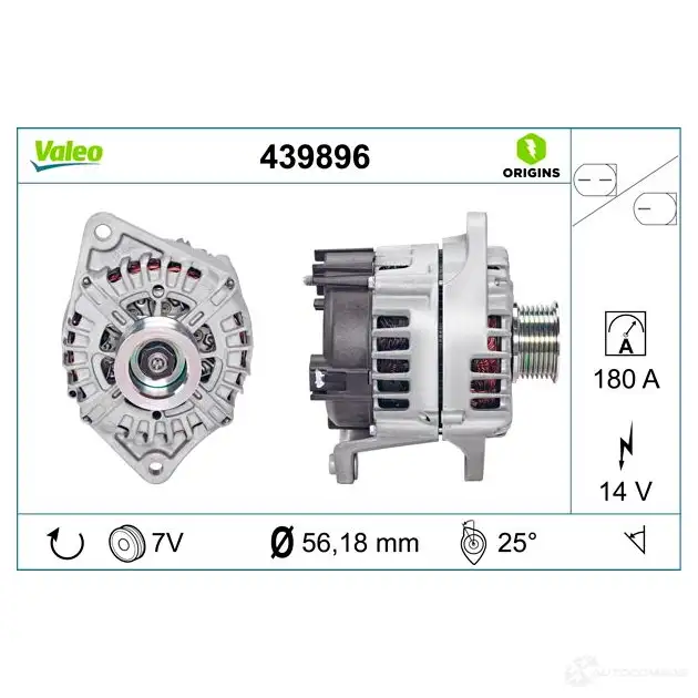 Генератор VALEO RHLD SO 439896 3276424398963 227565 изображение 3