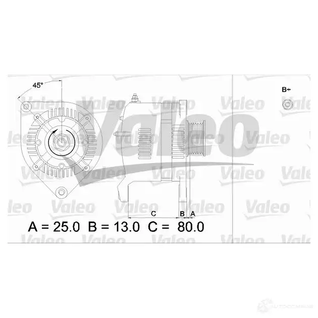 Генератор VALEO 3276424365279 226084 W OIN7 436527 - Изображение 1