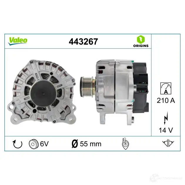 Генератор VALEO 443267 1437853118 AP7 1IA9