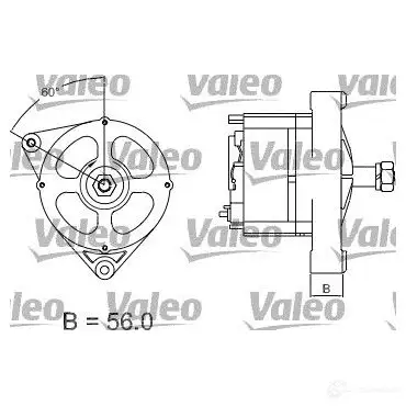 Генератор VALEO 0HF2Y0 436418 225992 A 17 изображение 1