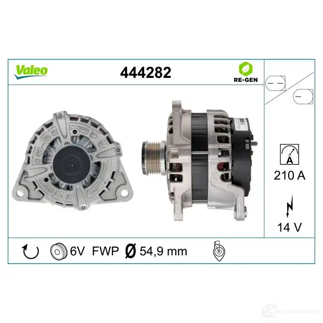 Генератор VALEO JTDD LLK 444282 1437852605