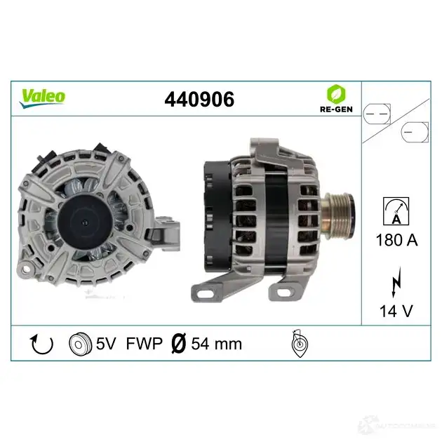 Генератор VALEO 440906 1424985113 3276424409065 X3RR AOQ изображение 0