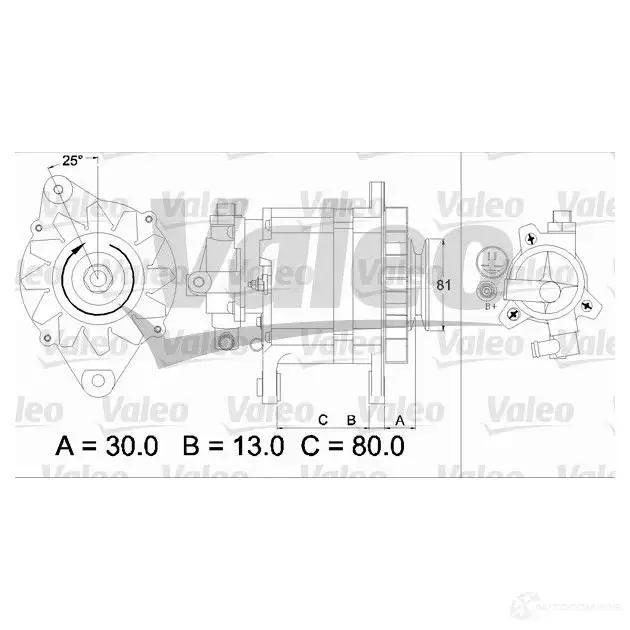 Генератор VALEO 226281 437135 GFH OL 3276424371355 - Изображение 1