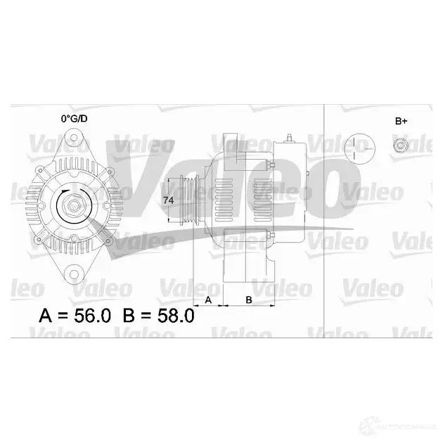 Генератор VALEO 3276424365194 226076 436519 5 NVHW