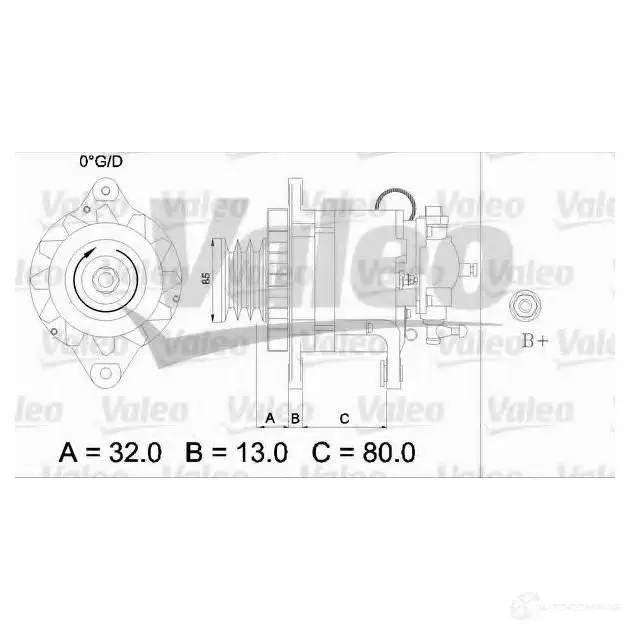 Генератор VALEO 3276424365316 MY ISWAT 436531 226088 изображение 0