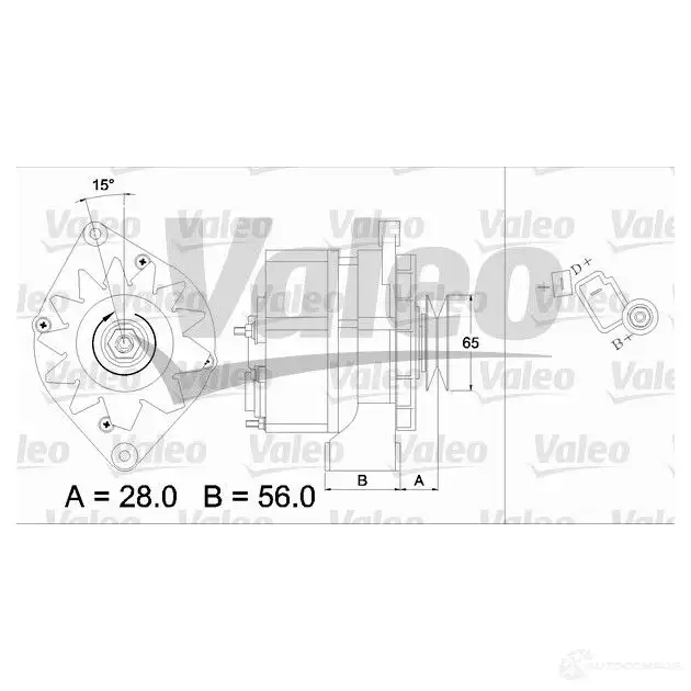 Генератор VALEO 0TBQ K 3276424361608 436160 225837 изображение 0