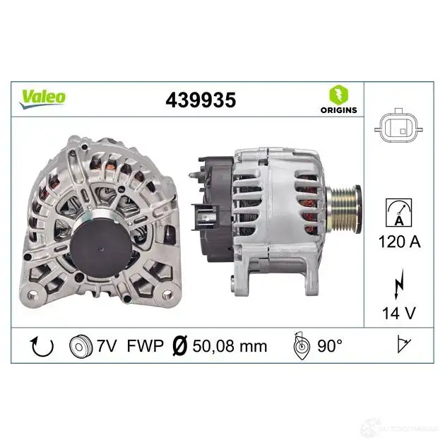 Генератор VALEO 439935 QL1Z 4 3276424399359 227585 изображение 3