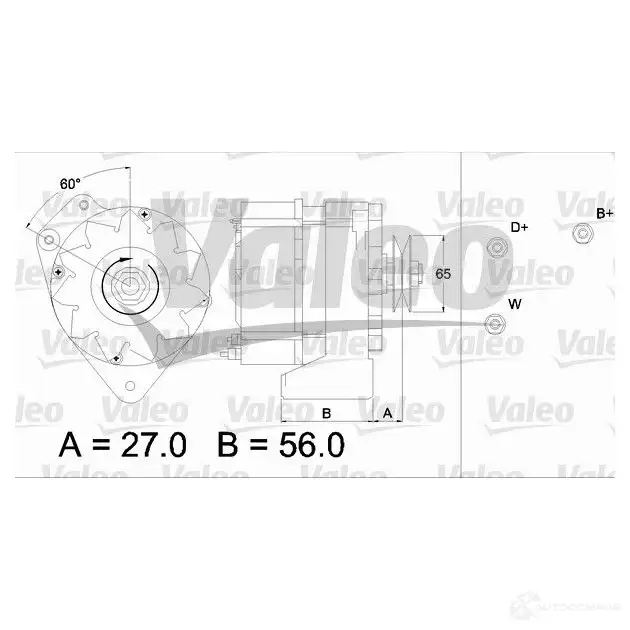 Генератор VALEO 226160 3276424366337 436633 S BR67 - Изображение 1