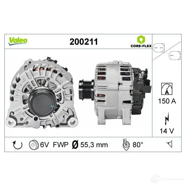 Генератор VALEO 30B VHC 1437853444 200211 изображение 0