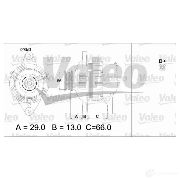 Генератор VALEO V A252 226104 VA442 436548 - Изображение 1