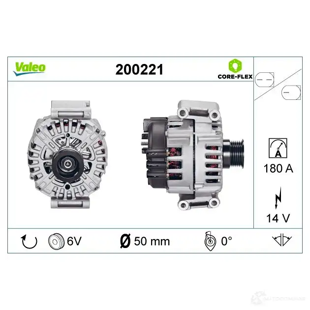 Генератор VALEO 1437853317 200221 IS2KJ8 2 изображение 0