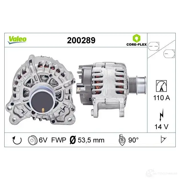 Генератор VALEO 200289 1437853247 IEDU NMX