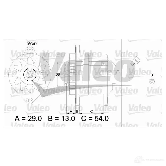 Генератор VALEO 436500 226057 3276424365002 7G EC06 - Изображение 1