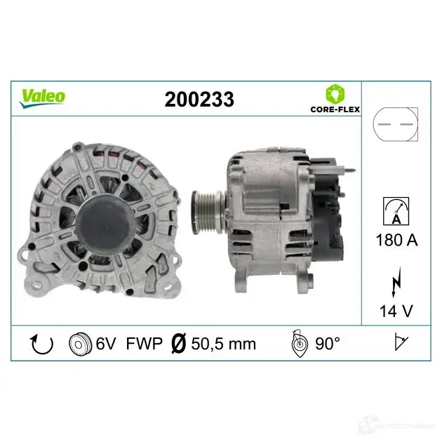 Генератор VALEO 200233 1437852989 BOPIF OW - Изображение 1