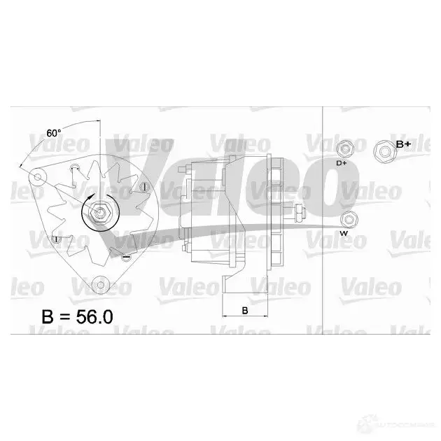 Генератор VALEO 9AR2753P 2 940357 436212 225858 - Изображение 1